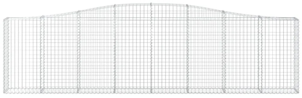 Cestos gabião arqueados 3pcs 400x30x100/120cm ferro galvanizado