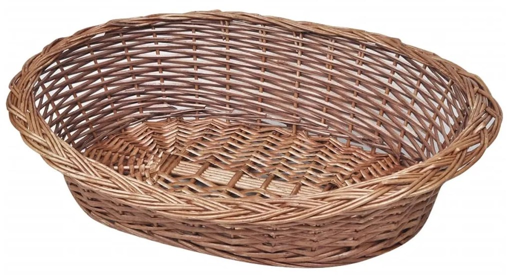 170341 vidaXL Cesto para cão/cama para animais salgueiro natural 70 cm