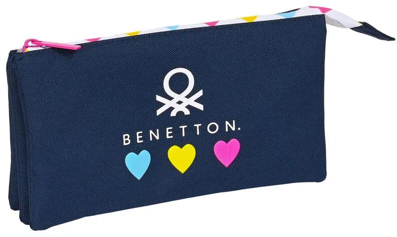 Porta lápis Love Benetton triplo SAFTA