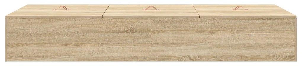 Cama Box com Arrumação vidaXL Sonoma Oak 100x200 cm