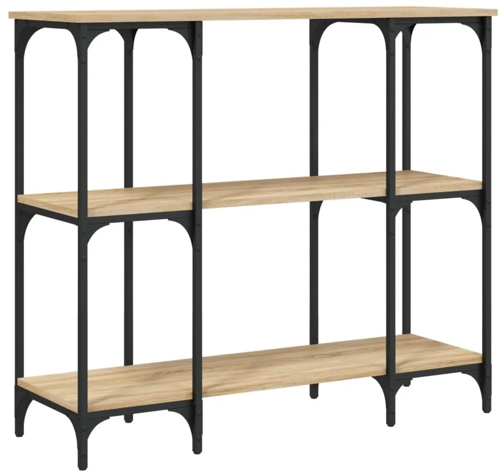 Mesa consola 102x35x90 cm derivados de madeira carvalho sonoma