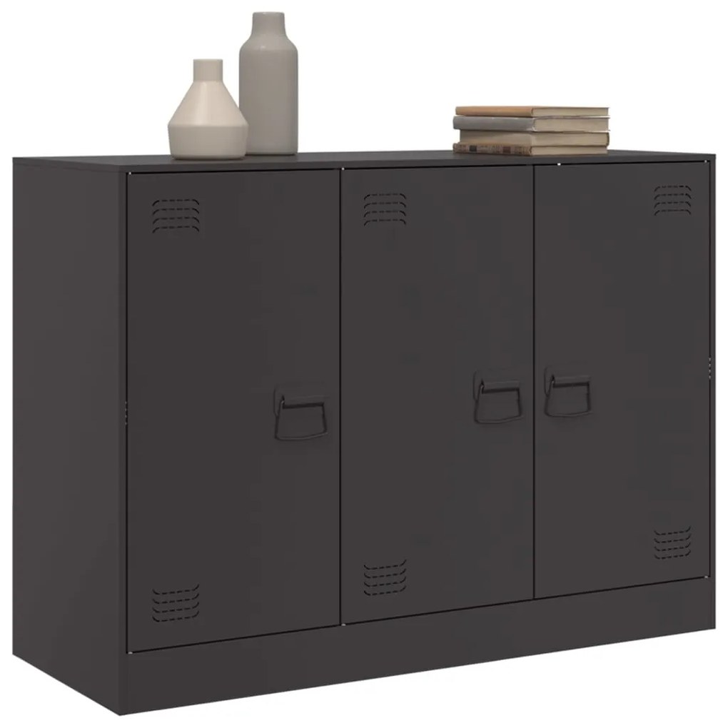 Aparador 99x39x73 cm aço preto