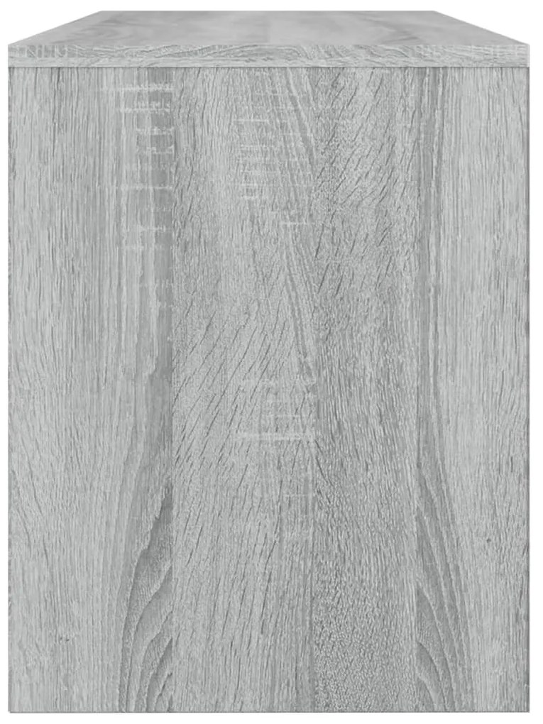 Banco de toucador 70x35x45cm derivados madeira cinzento sonoma