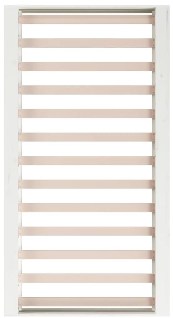 Estrutura cama pequena solteiro 75x190 cm madeira maciça branco