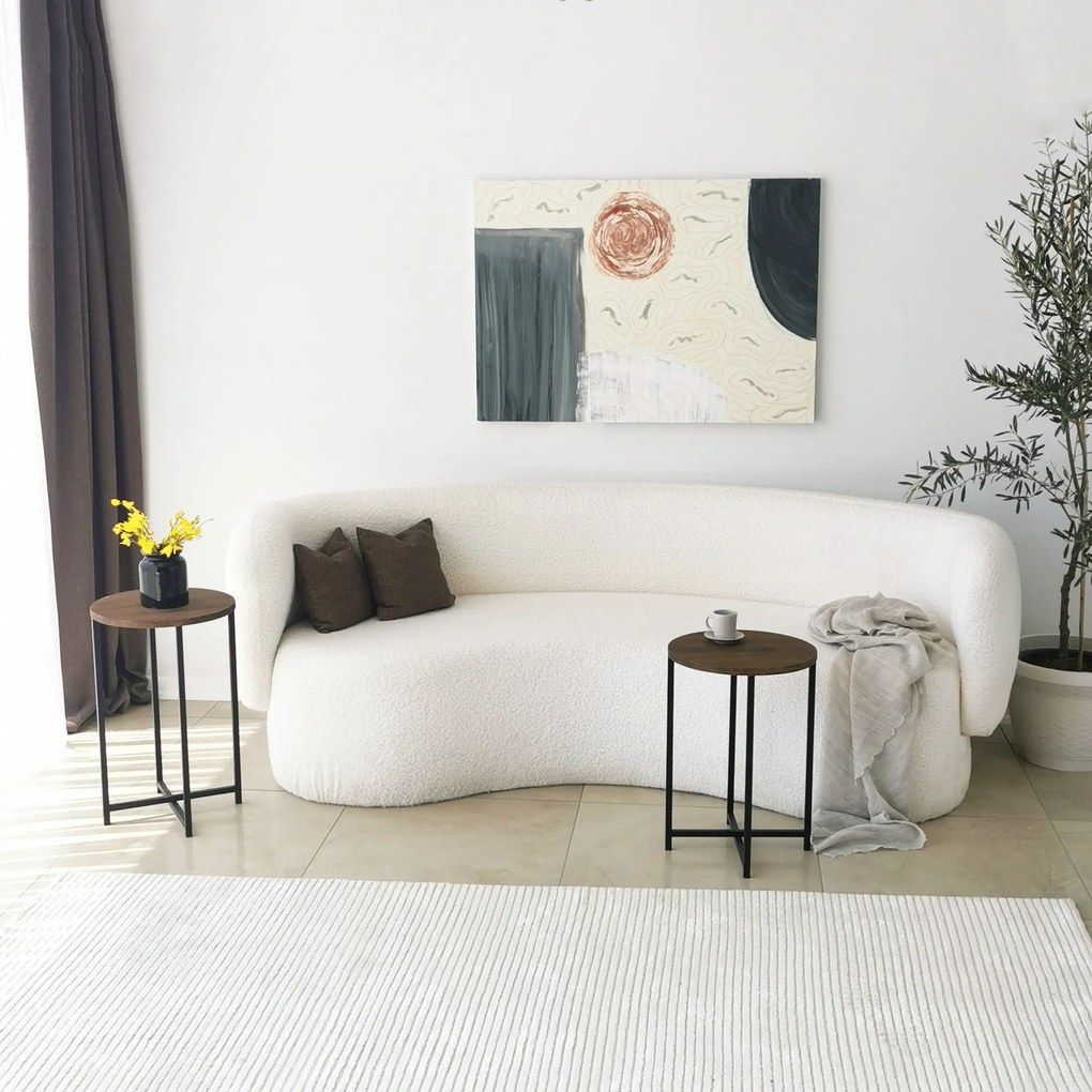 Mesa de Centro Neta – Nogueira – Medidas Grandes: Largura: 35 cm Altur