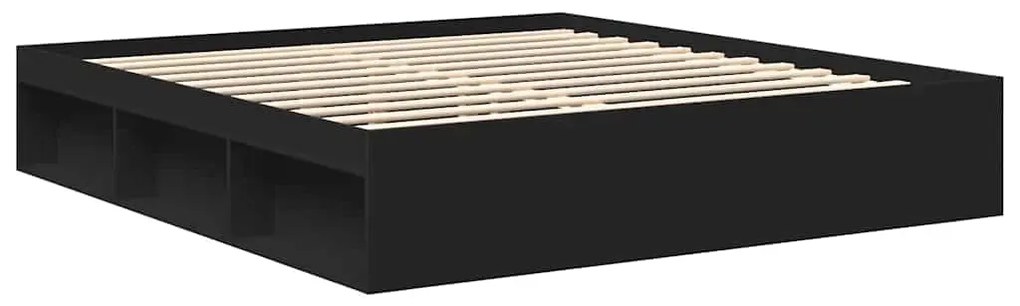 Estrutura de cama super king size 180x200 cm preto