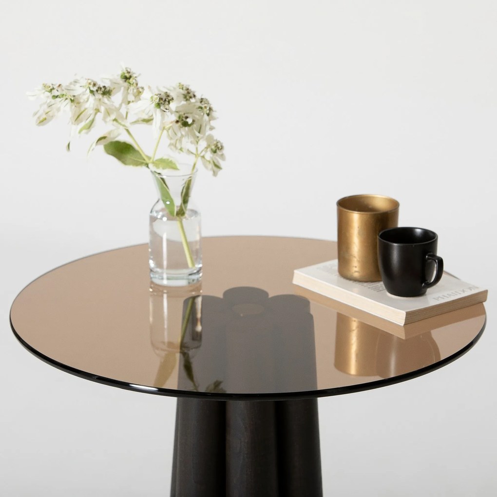 Mesa de Centro Thales – Preto Bronze – 50x50x50 cm