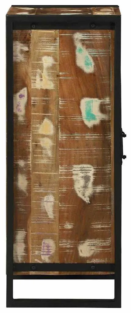 Armário de Parede 40x35x90 cm Madeira Sólida Recuperada