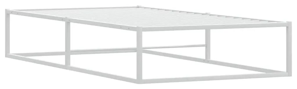 Estrutura de cama sem colchão branco 90x200 cm metal