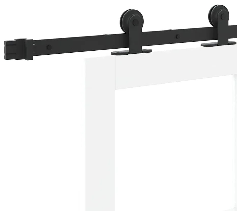 Porta Deslizante com Conjunto de Ferragens "ORKDAL" Branca 86x198,5 cm