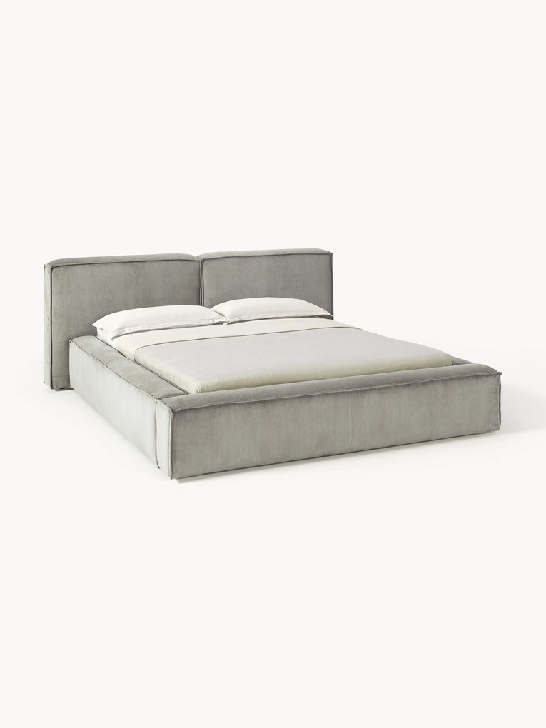 Corduroy Upholstered Bed Lennon