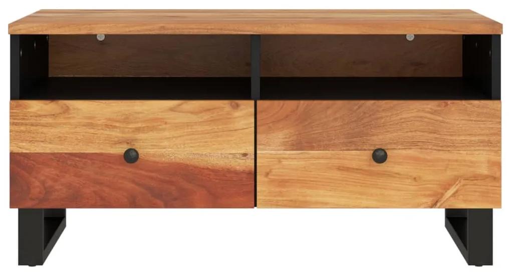 Mesa de centro madeira de acácia maciça/derivados de madeira