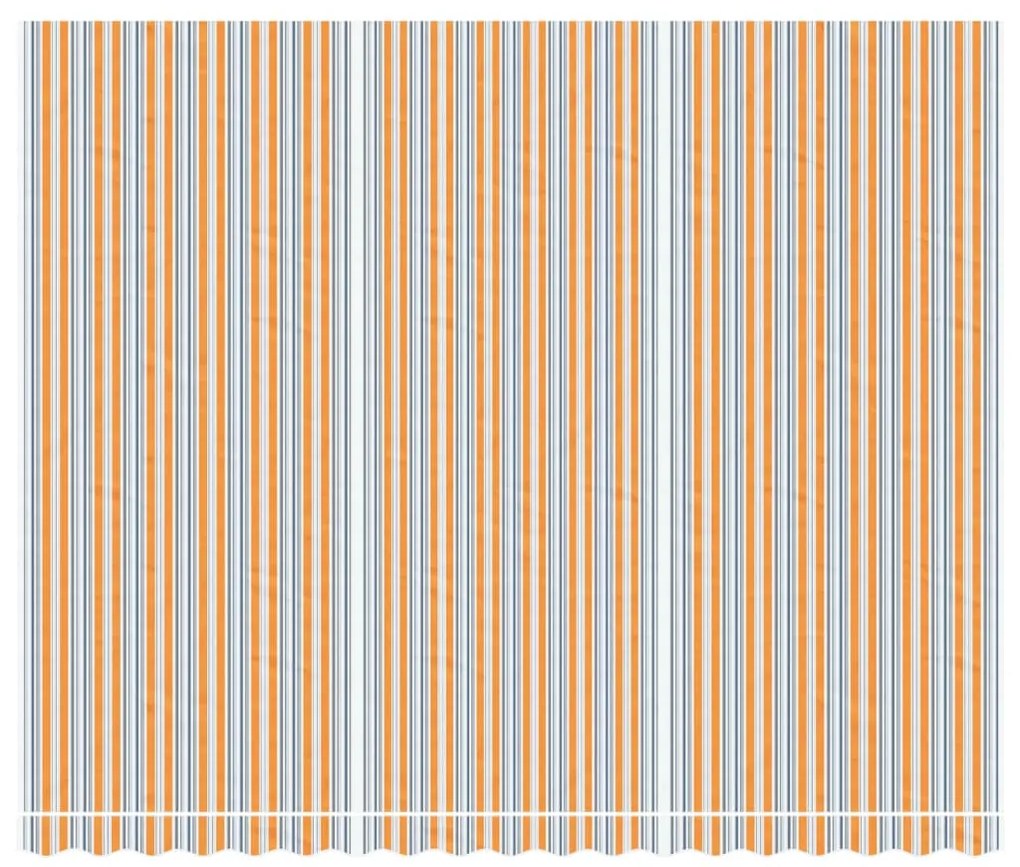 Tecido de substituição para toldo 4,5x3,5 m riscas multicor