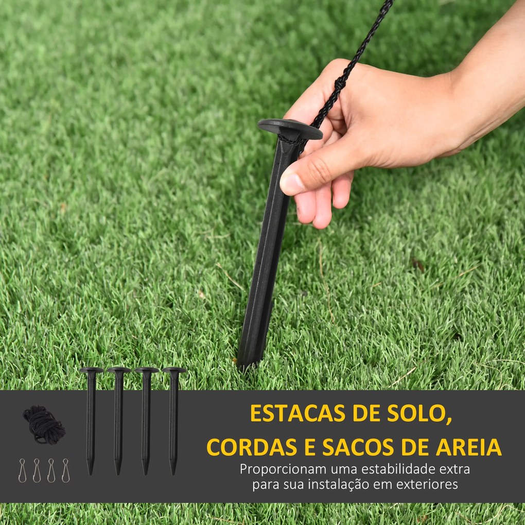 HOMCOM Fantasmas Infláveis de Halloween com Luzes LED Decoração Inflável com Abóbora e Lápida para Interior Exterior 182x57x122cm Multicor