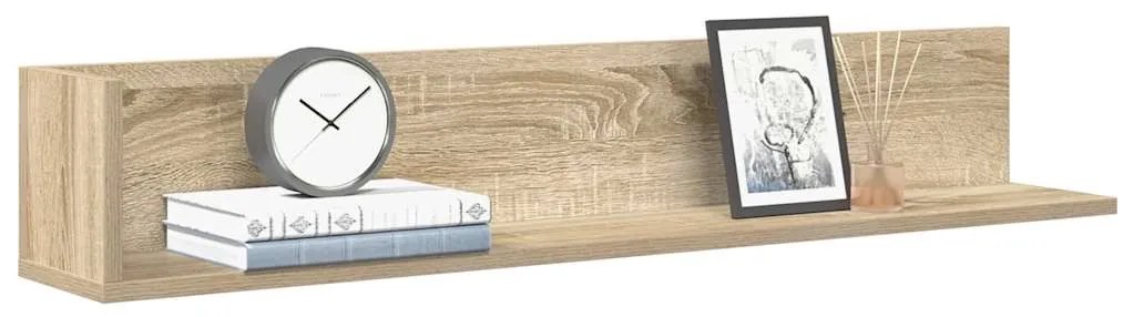 vidaXL Prateleiras de parede 2pcs derivados de madeira carvalho sonoma