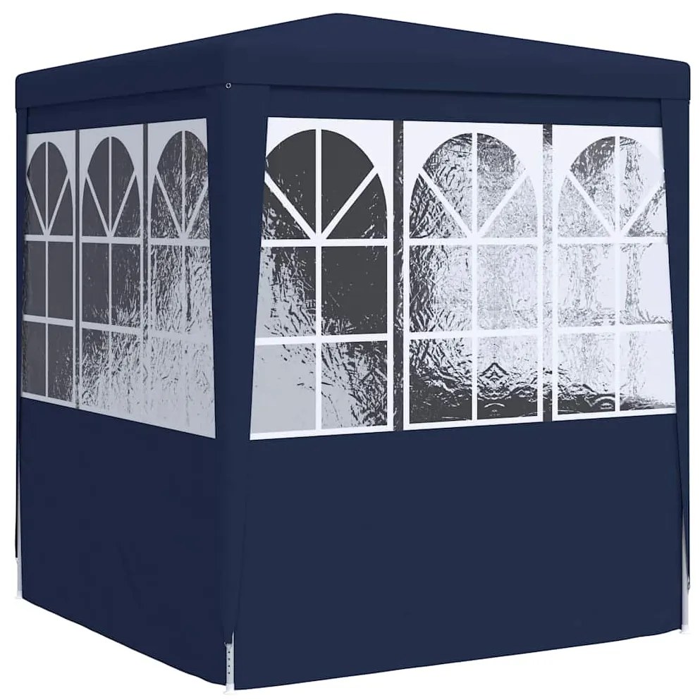 Tenda festas com paredes laterais 2,5x2,5m 90g/m² azul