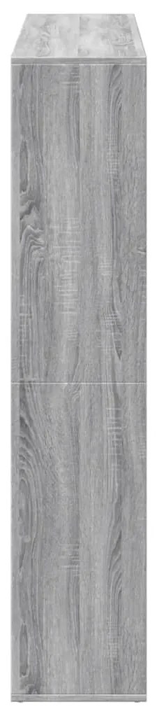 Estante 137,5x29x137,5 cm derivados de madeira cinzento sonoma