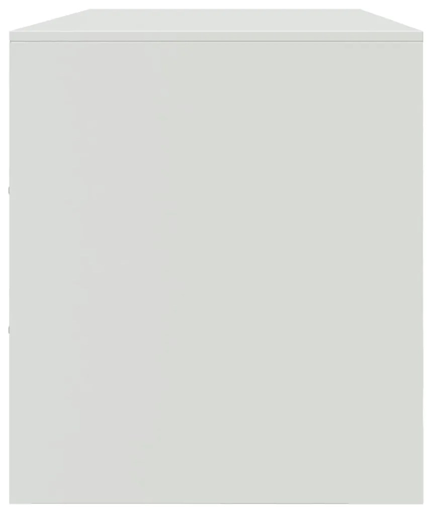 Móvel de TV 99x39x44 cm aço branco