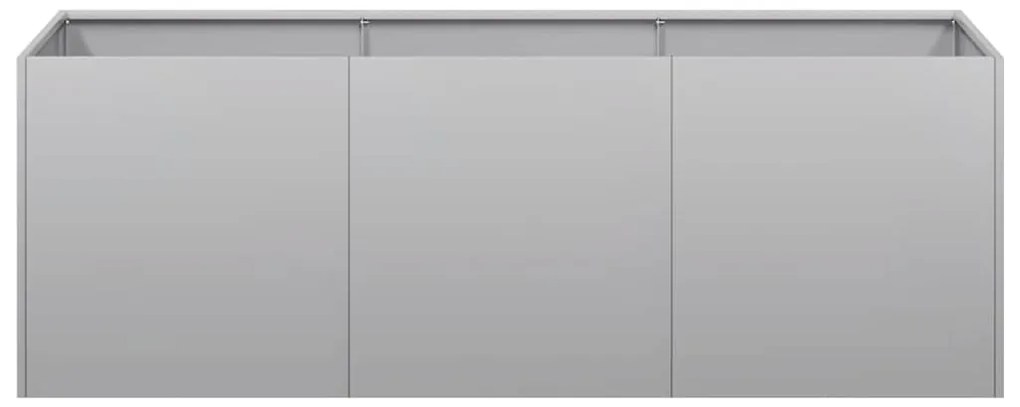 Planter 120x40x40 cm aço galvanizado
