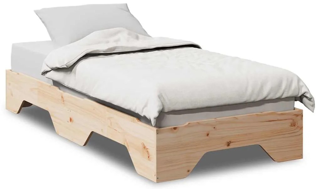 vidaXL Cama sem colchão empilháveis 90x200 cm madeira maciça