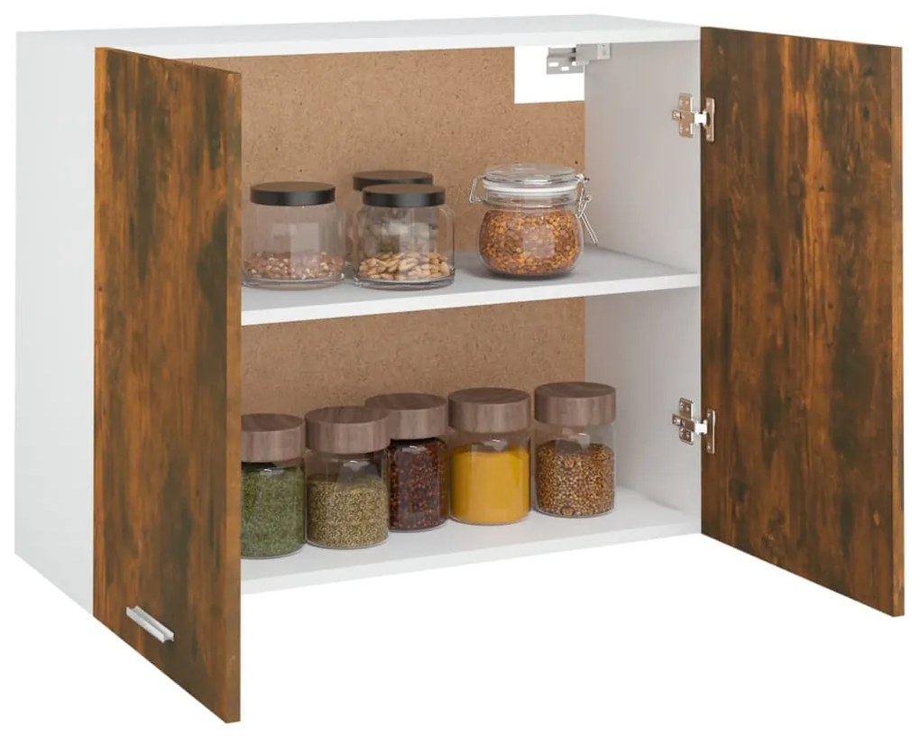 Armário suspenso “Lyon” 80x31x60 cm carvalho fumado