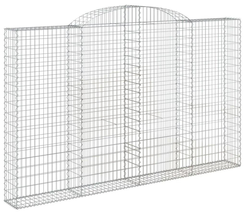 Cestos gabião arqueados 6pcs 300x30x180/200cm ferro galvanizado