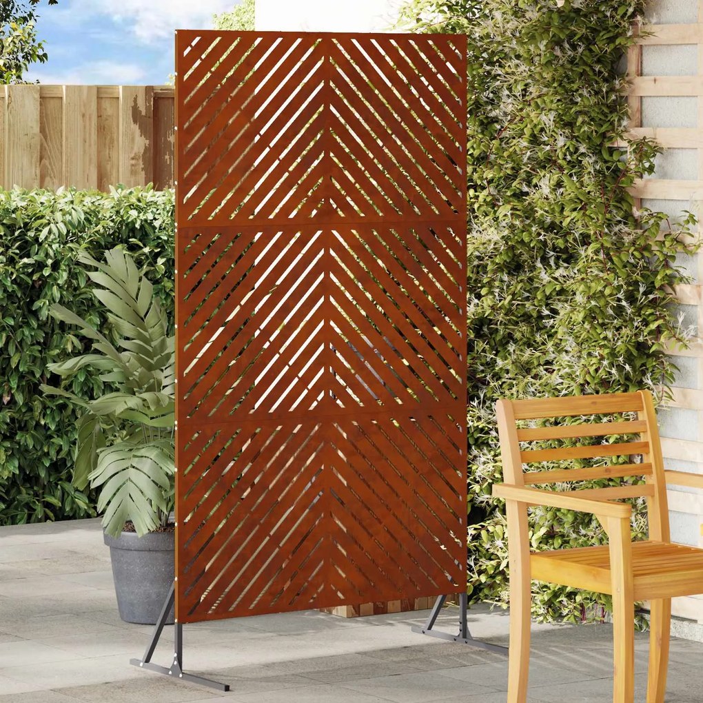 vidaXL Protetor de Privacidade Cinzeto 100 x 50 x 180 cm Aço