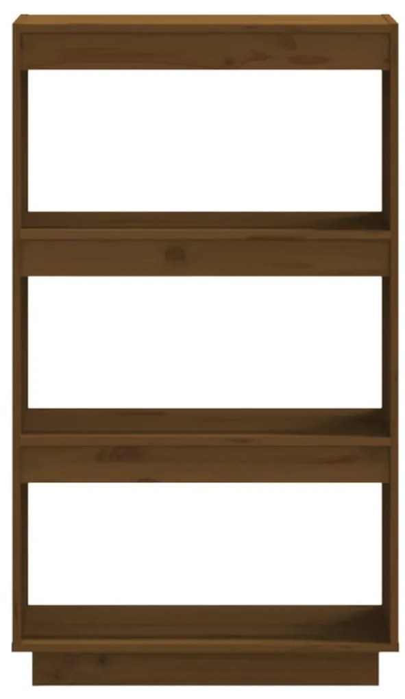 Estante/divisória 60x35x103 cm pinho maciço castanho mel