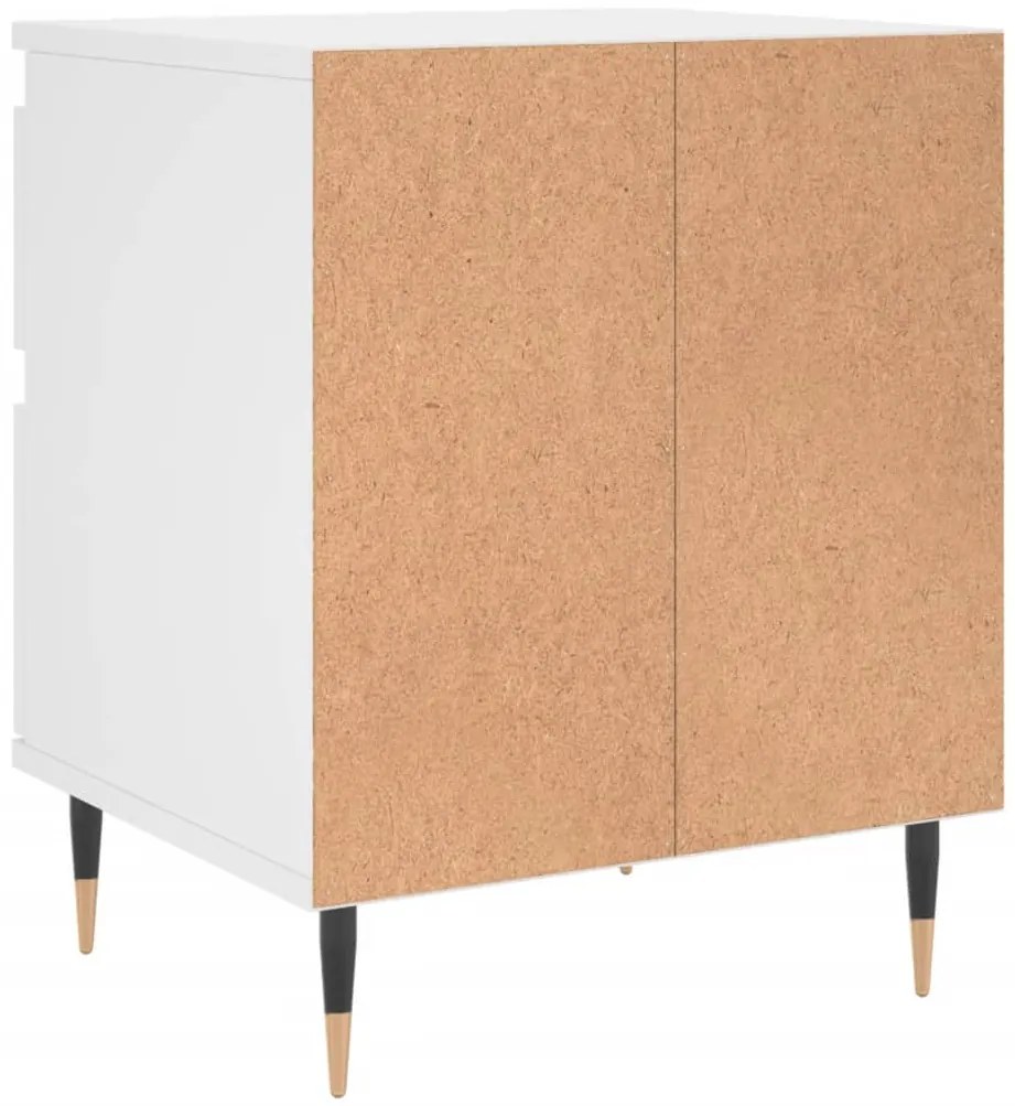 Mesa de cabeceira 40x35x50 cm derivados de madeira branco