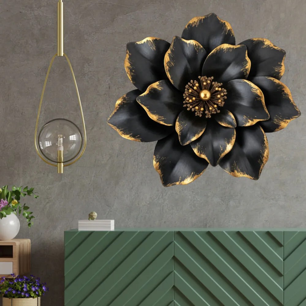 Autocolante para sala de estar - Flor havaiana