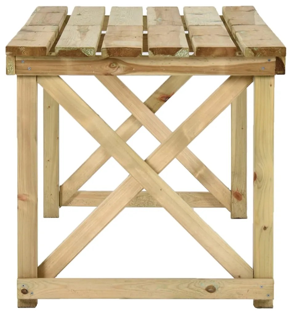 Mesa de jardim 160x79x75 cm madeira