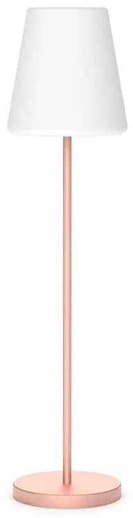 CANDEEIRO DE PÉ JARDIM LOLA SLIM 180 COR LUZ LED FRIA C/ CABO HOTEL, CASA, JARDIM, RESTAURANTE, BAR ROSA DOURADO