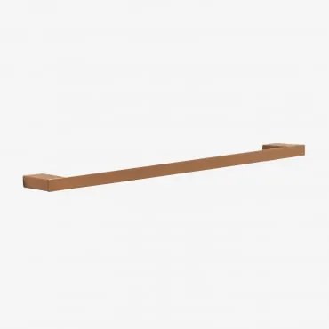 Toalheiro De Parede Com Barra ↔︎60 Cm Para Casa De Banho Em Aço Inoxidável Olvam Ouro Rosa Escovado - Sklum