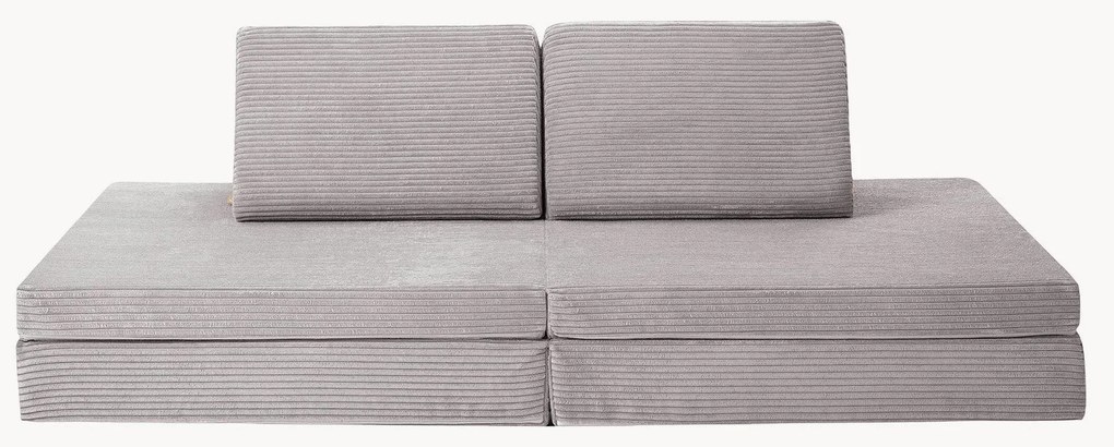 Sofá de brincar modular artesanal em bombazina para crianças Mila