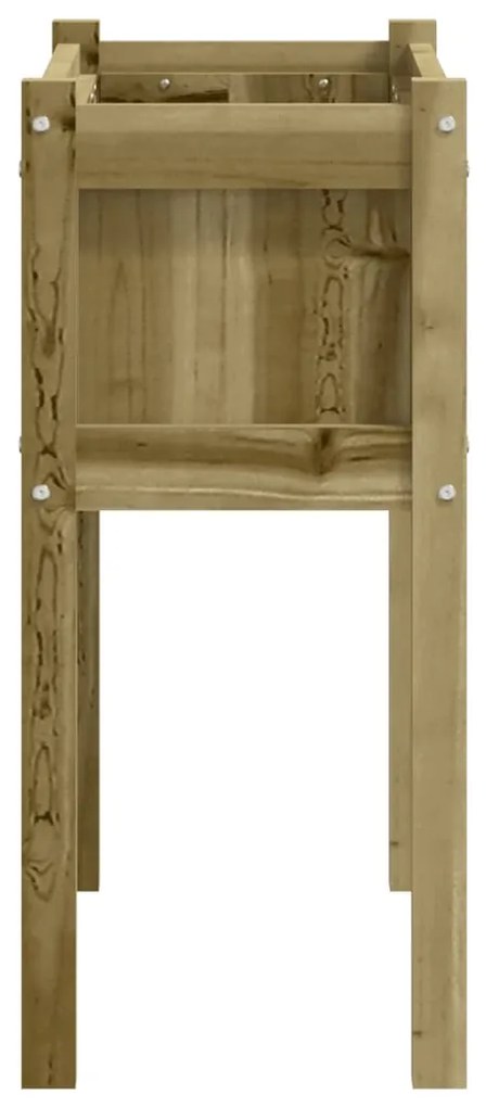 Vasos/floreiras de jardim com pernas 2 pcs pinho impregnado