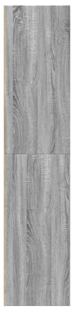 Armário alto 70x41x185 cm derivados de madeira cinza sonoma