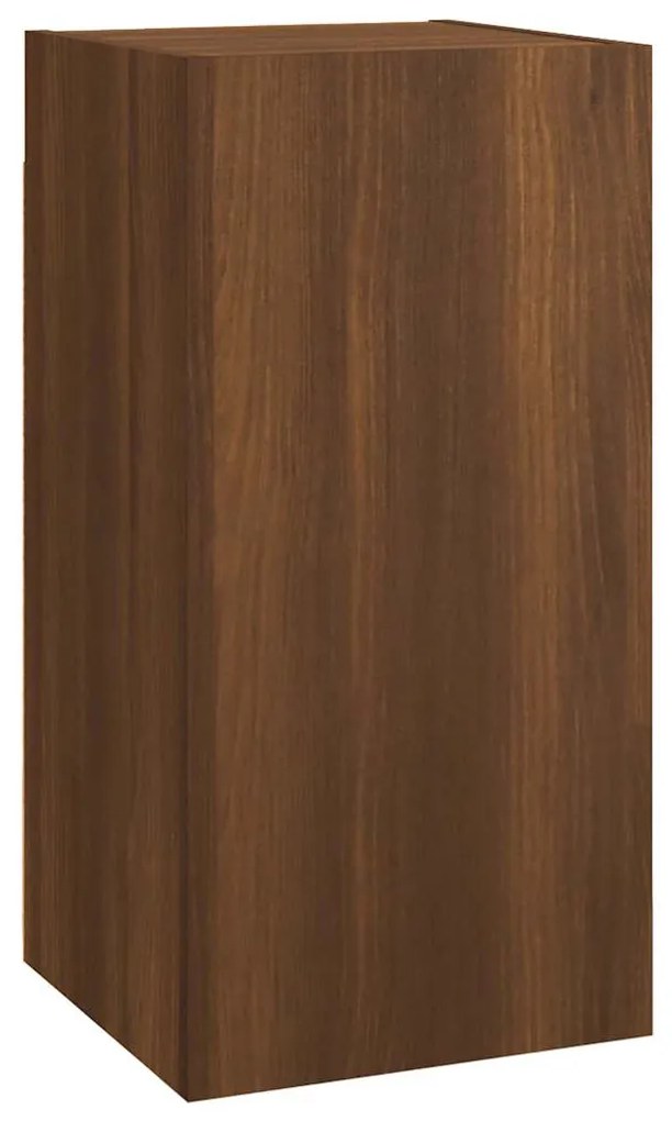 Móveis de TV 2 pcs 30,5x30x60 cm madeira cor carvalho castanho