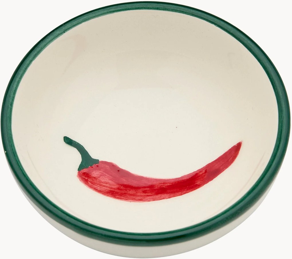 Taça de petiscos pintada à mão Peperoncino