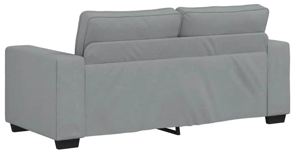 Sofá de 2 lugares em tecido 140 cm cinzento-claro
