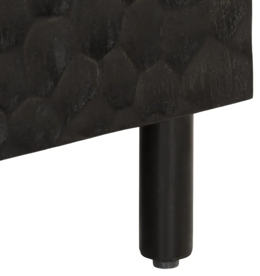 Móvel de apoio 60x33x75 cm madeira de mangueira maciça preto
