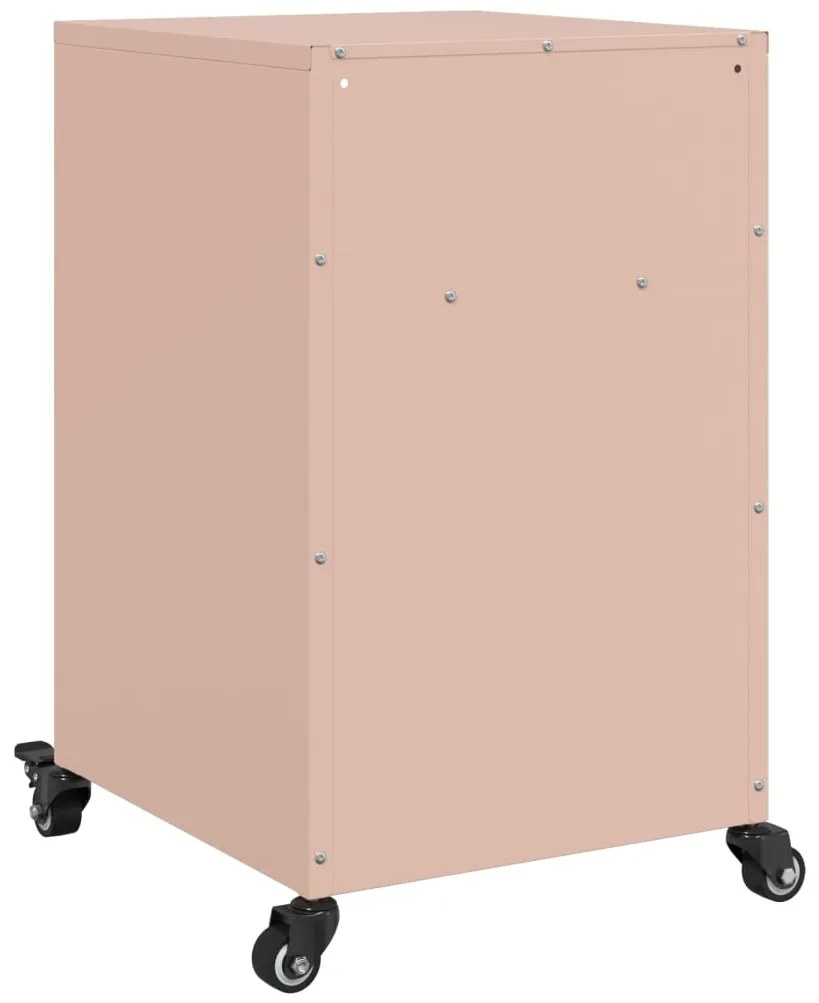 Mesa de cabeceira 36x39x59 cm aço rosa