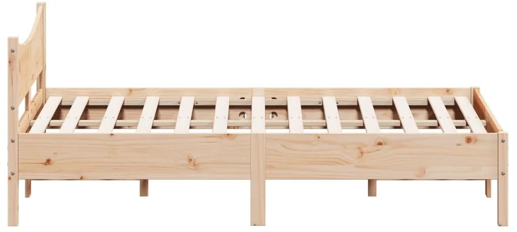 Cama sem colchão 140x200 cm madeira de pinho maciça