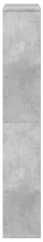 Estante 72x20x120 cm derivados de madeira cinzento cimento