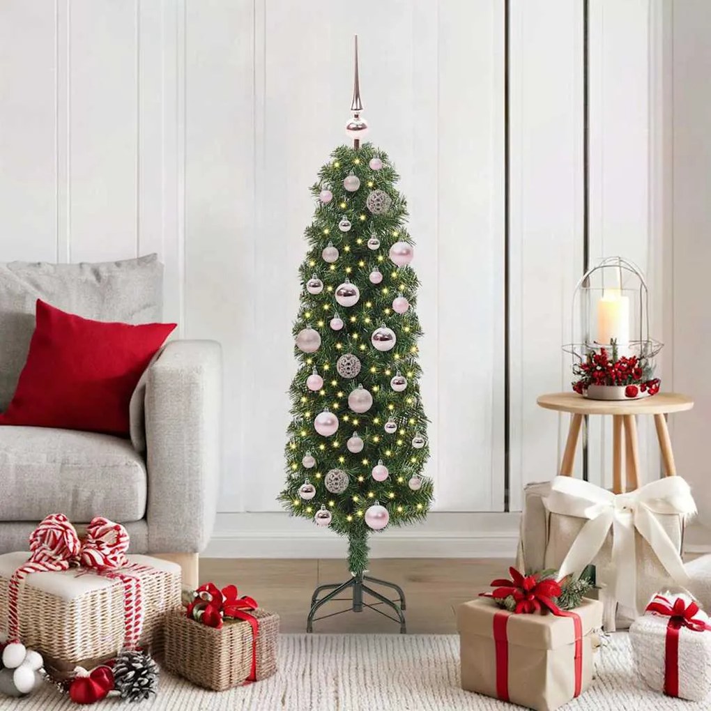 vidaXL Árvore de Natal Artificial Verde 120 cm PVC e Aço e Plástico