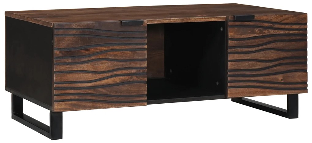 vidaXL Mesa de Centro - 100x54x40 cm, de madeira maciça e com design legal.
