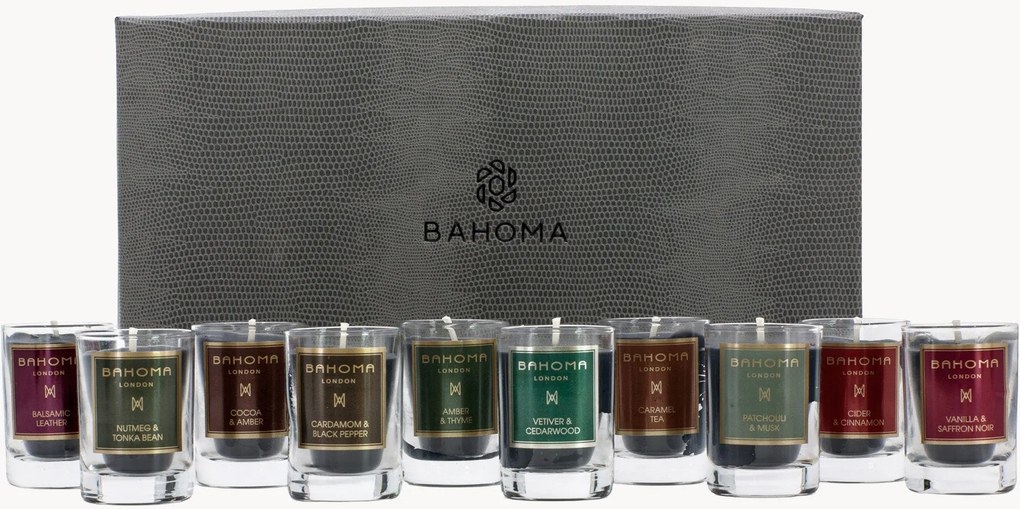 Mini velas perfumadas em caixa de presente Discovery, conjunto de 10