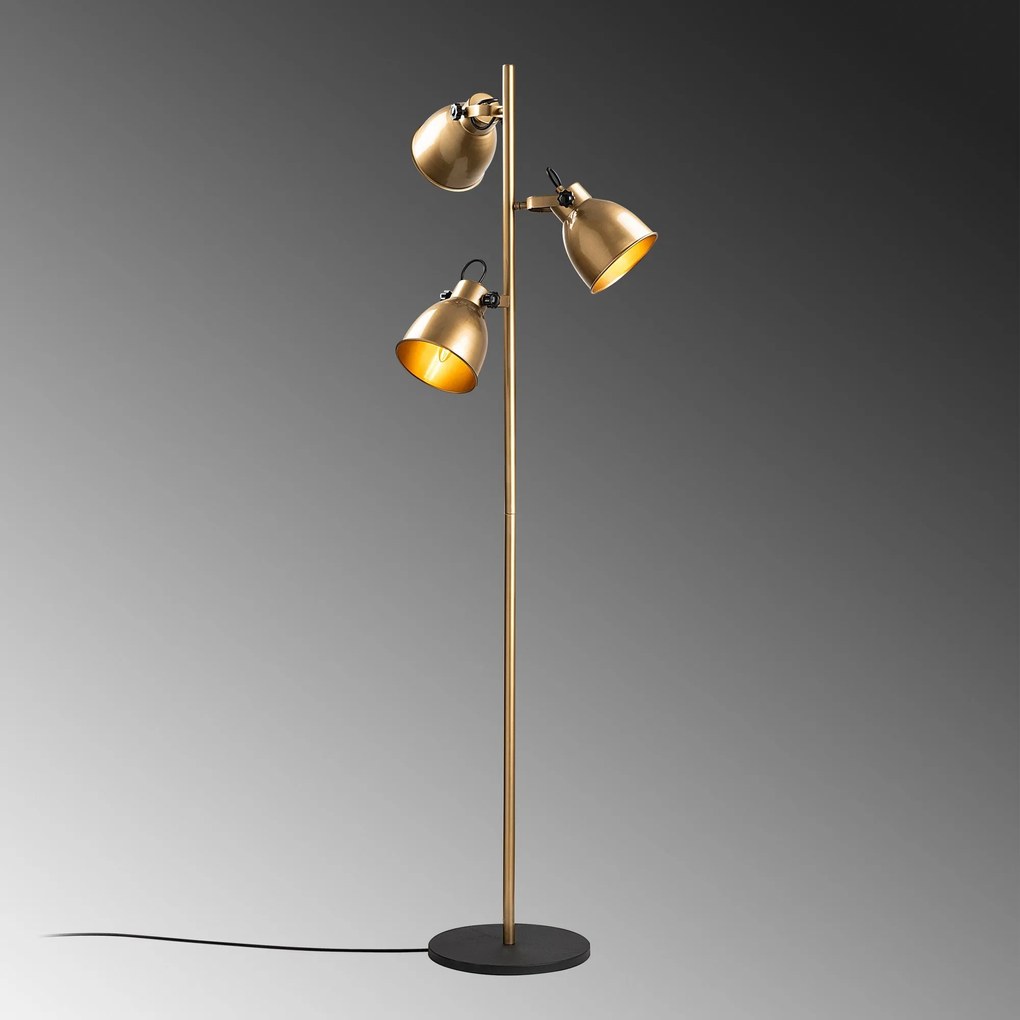 Candeeiro de Pé Spotkafasi – Dourado – 37 x 37 x 162 cm