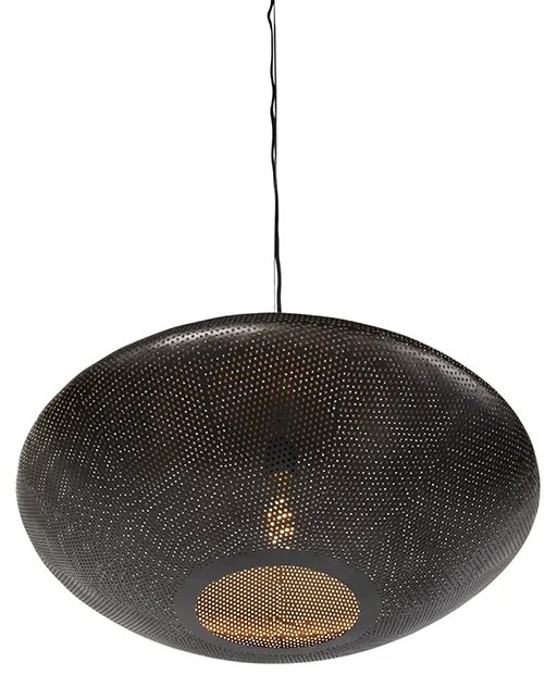 Candeeiro suspenso design preto/ouro 60cm - RADIANCE Oriental