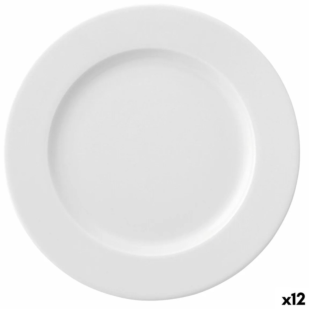 Plat Bord Ariane Prime Cerâmica Branco (24 cm) (12 Unidades)