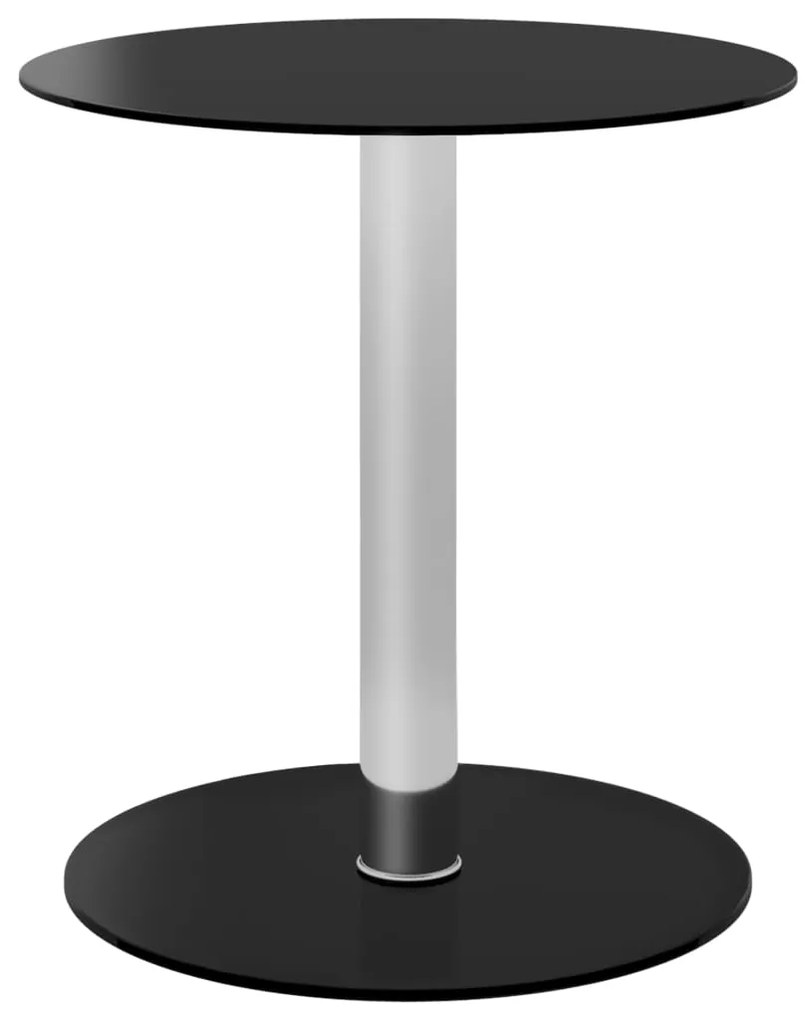 VidaXL Mesa de centro 40 cm vidro temperado preto